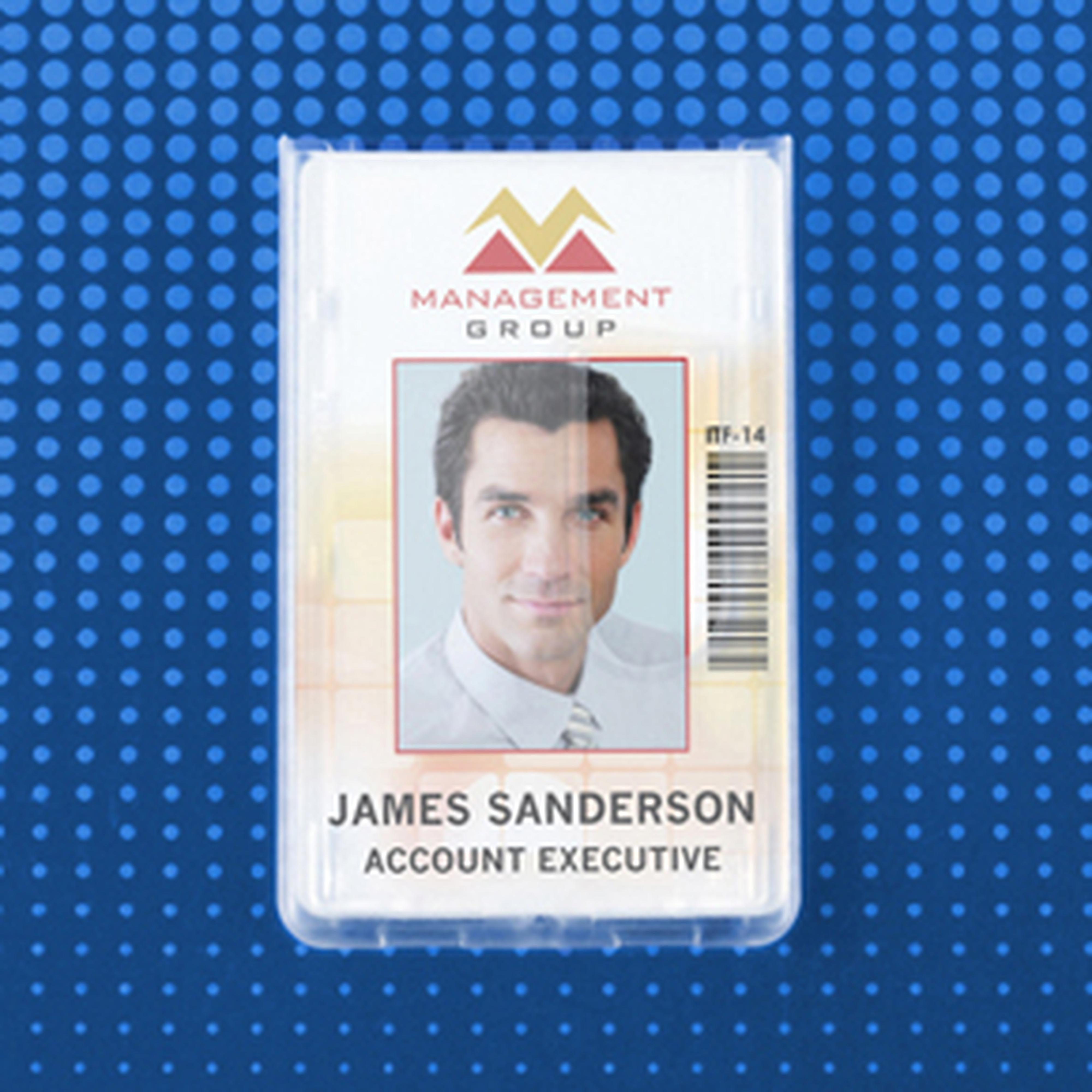 Rigid Plastic Vertical Two-Card Top Loading Badge Holder, Pack of 100 Rigid Plastic Vertical Two-Card Top Loading Badge Holder, Pack of 100