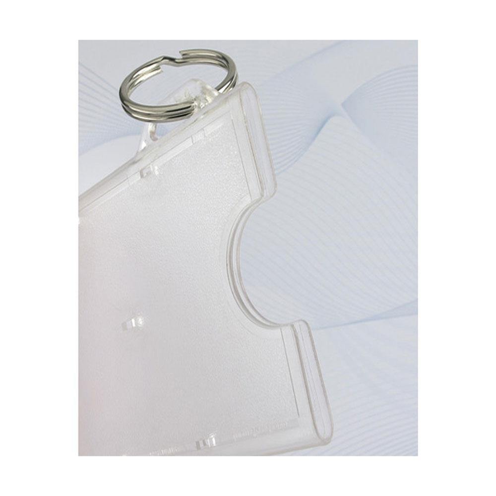 Rigid Card Holder with Slot and Key Ring, Credit Card Size Rigid Card Holder with Slot and Key Ring, Credit Card Size