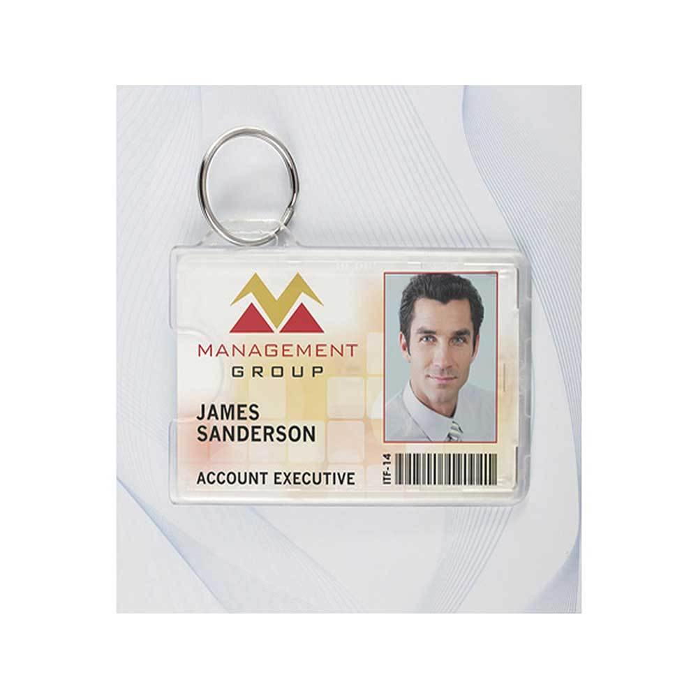 Rigid Card Holder with Slot and Key Ring, Credit Card Size Rigid Card Holder with Slot and Key Ring, Credit Card Size