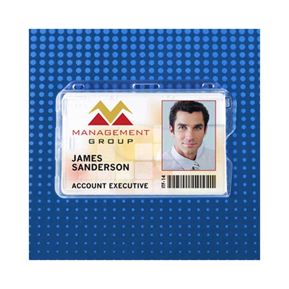 Premium Rigid Side Loading Badge Holder, Credit Card Size Premium Rigid Side Loading Badge Holder, Credit Card Size