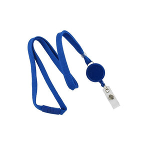 3/8" Flat Lanyard with Badge Reel - IDenticard.com