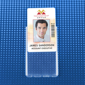 Rigid Plastic Permanent Locking Holder - IDenticard.com