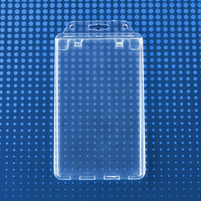Rigid Plastic Permanent Locking Holder - IDenticard.com