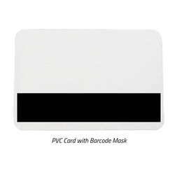 30 mil PVC Card with Barcode Mask (CR80/Credit Card Size) - IDenticard.com
