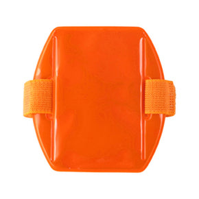 Vertical Vinyl Reflective Arm Band Badge Holder - IDenticard.com