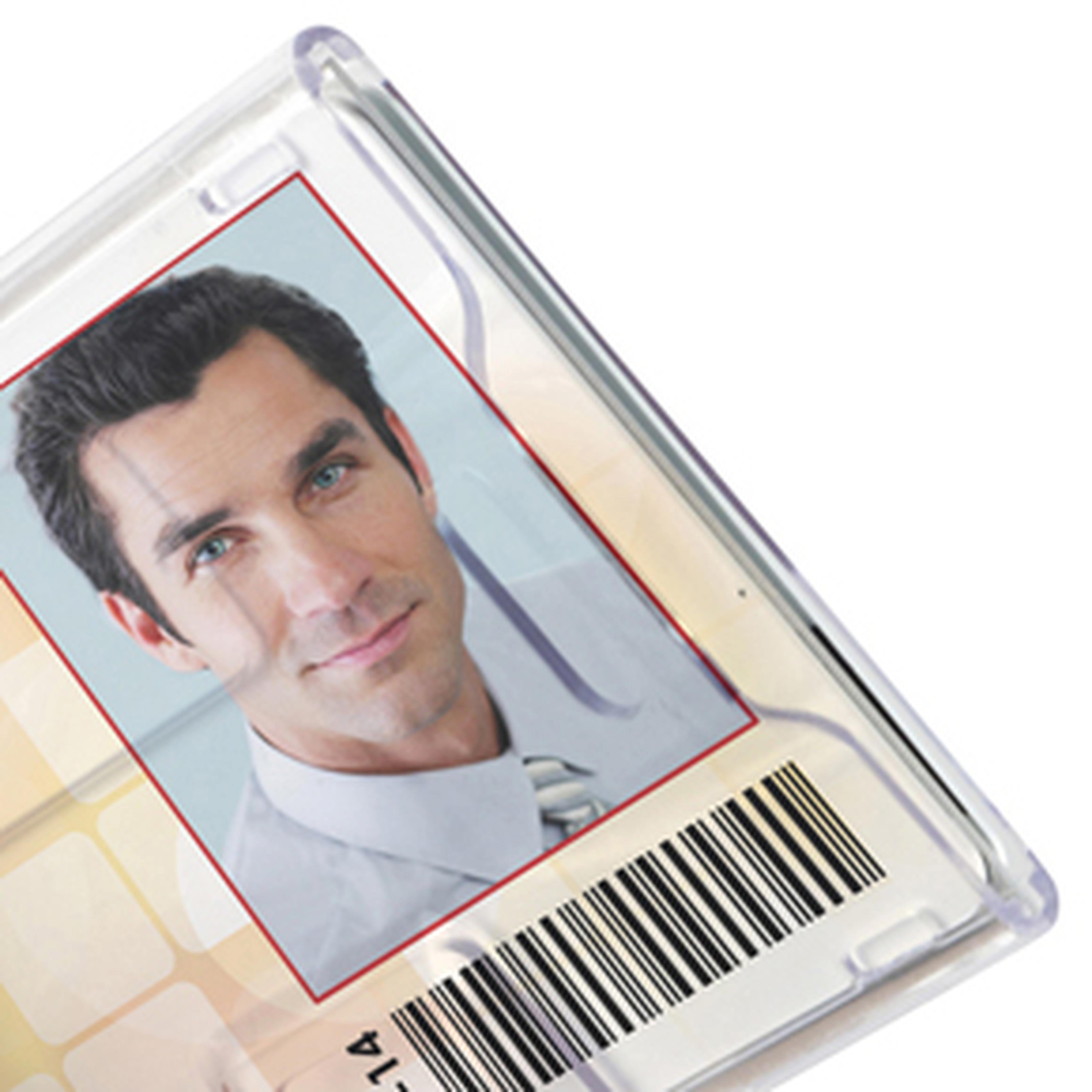 Rigid Horizontal or Vertical Two-Card Shielded Badge Holder, Credit Card Size Rigid Horizontal or Vertical Two-Card Shielded Badge Holder, Credit Card Size