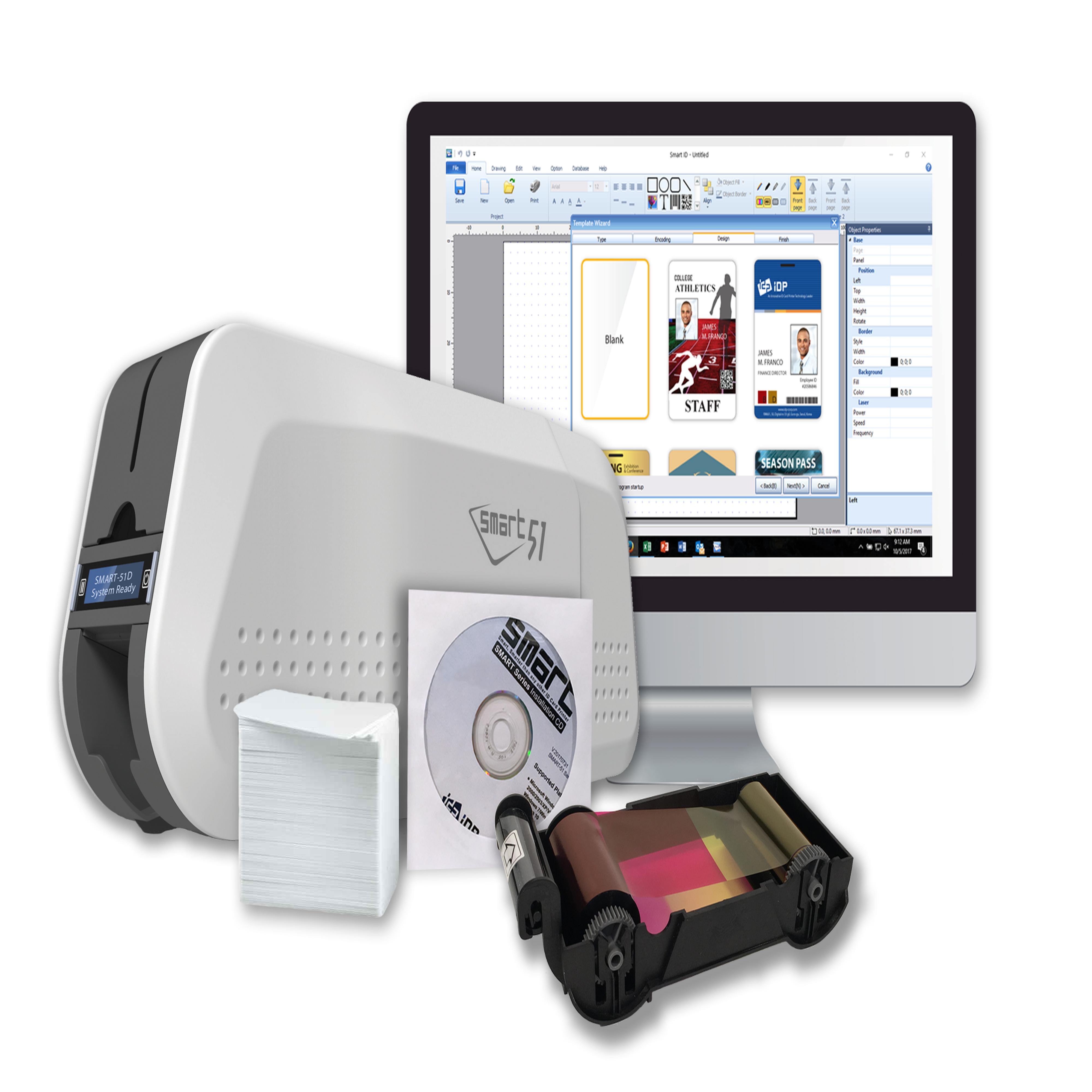 IDP SMART 51D Dual-Sided ID Card Printer Kit IDP SMART 51D Dual-Sided ID Card Printer Kit
