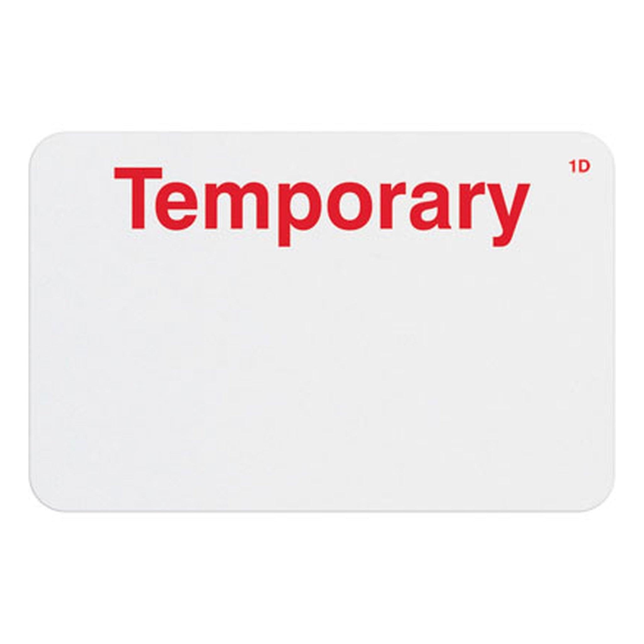 TEMPbadge® Expiring Adhesive Visitor Badges - Pre-Printed Title, Hand-Writable (Box of 500) TEMPbadge® Expiring Adhesive Visitor Badges - Pre-Printed Title, Hand-Writable (Box of 500)