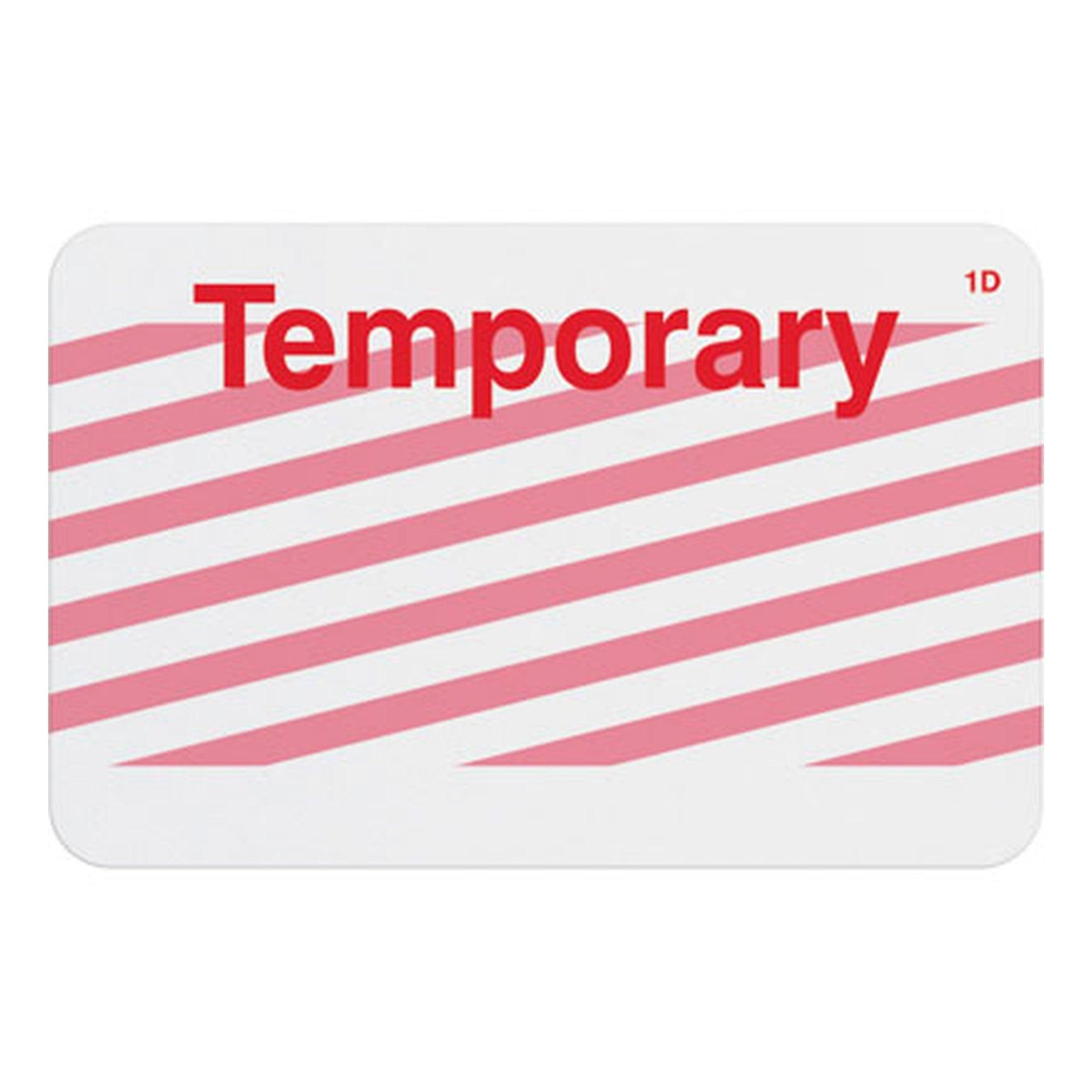 TEMPbadge® Expiring Adhesive Visitor Badges - Pre-Printed Title, Hand-Writable (Box of 500) TEMPbadge® Expiring Adhesive Visitor Badges - Pre-Printed Title, Hand-Writable (Box of 500)
