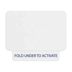 Tabbed Expiring Visitor Badge - Brother QL Printable (Case of 1000) - IDenticard.com