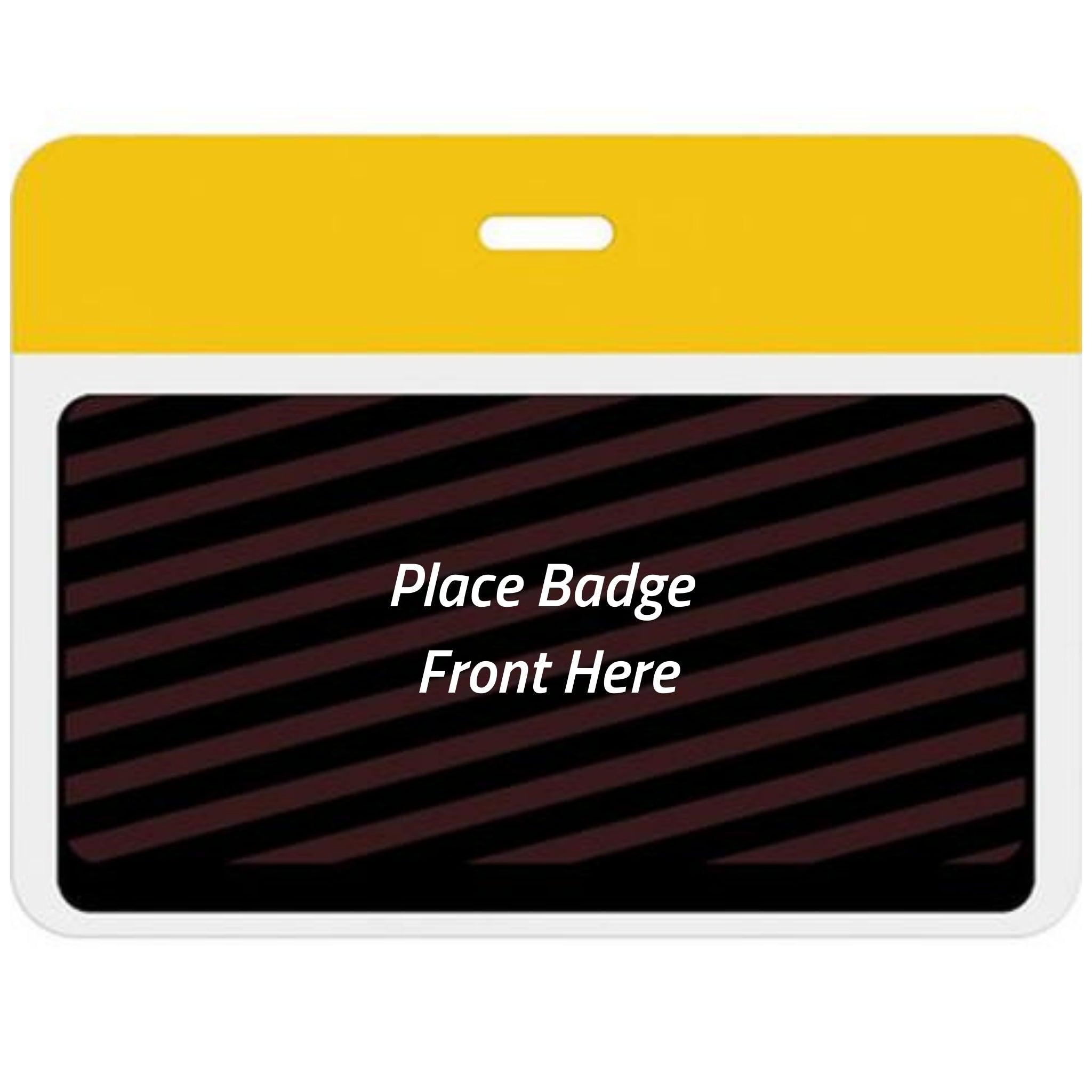 TEMPbadge® Large Expiring Visitor Badge BACK - Color Bar (Box of 1000) TEMPbadge® Large Expiring Visitor Badge BACK - Color Bar (Box of 1000)