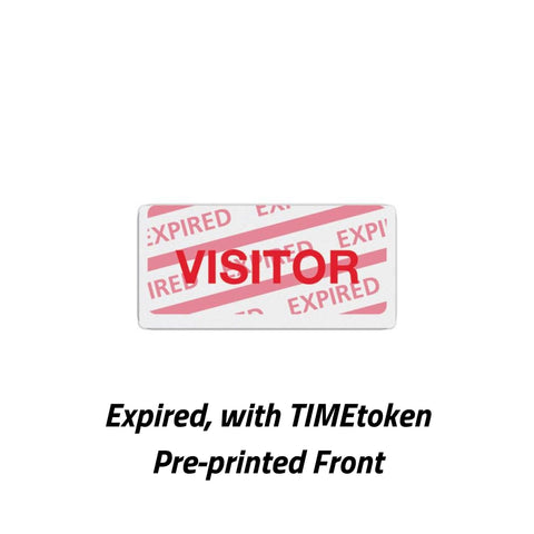 TIMEtoken Expiring Visitor Token BACK (Box of 1000)