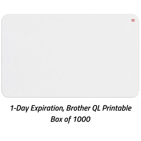 TEMPbadge® Large Expiring Printable Visitor Badge, FRONT (Box of 1000