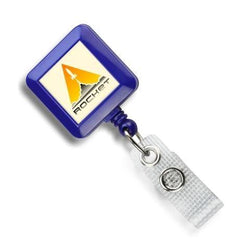 Custom Economy Square Badge Reels - IDenticard.com