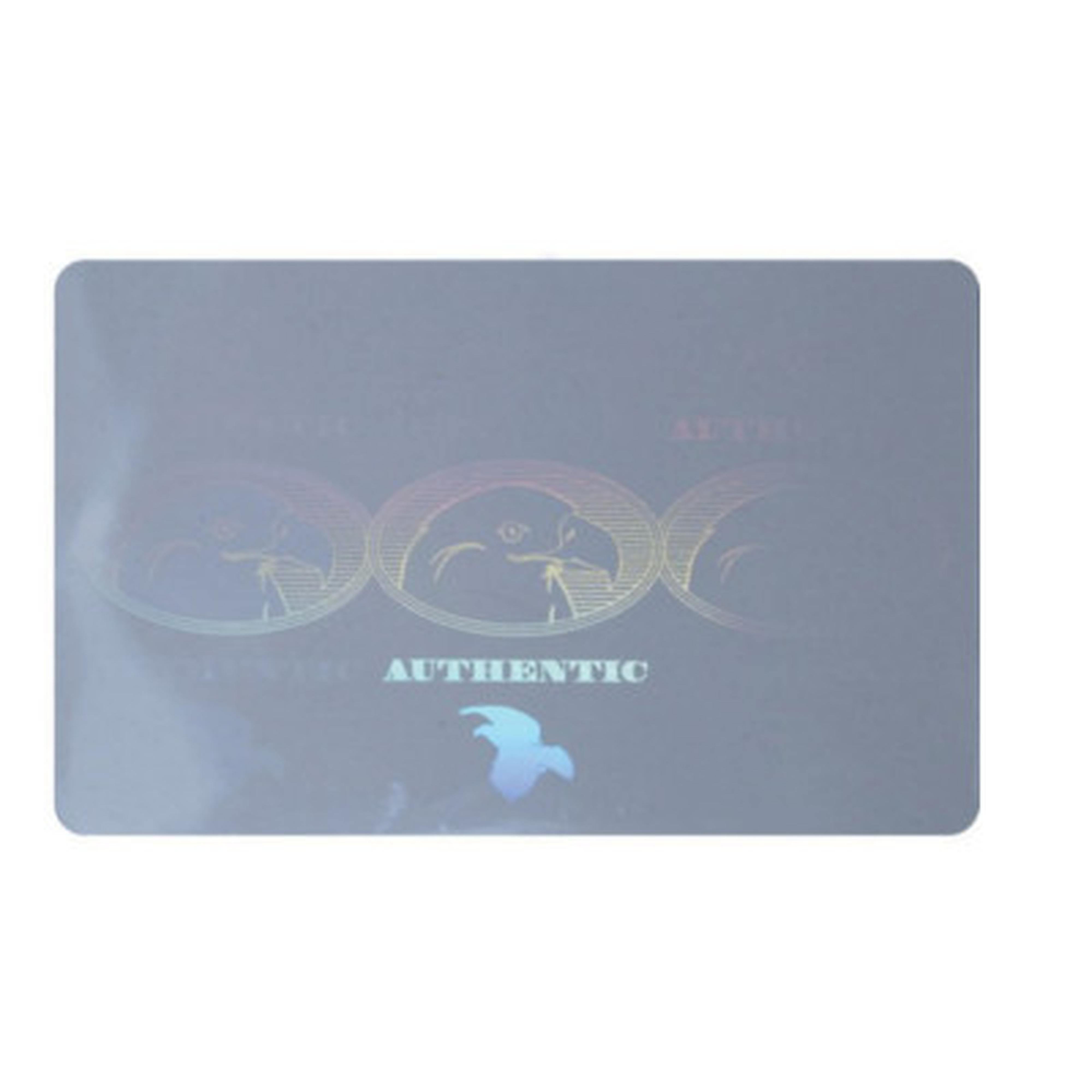 30 mil Eagle Hologram-Backed PVC Card (CR80/Credit Card Size) 30 mil Eagle Hologram-Backed PVC Card (CR80/Credit Card Size)