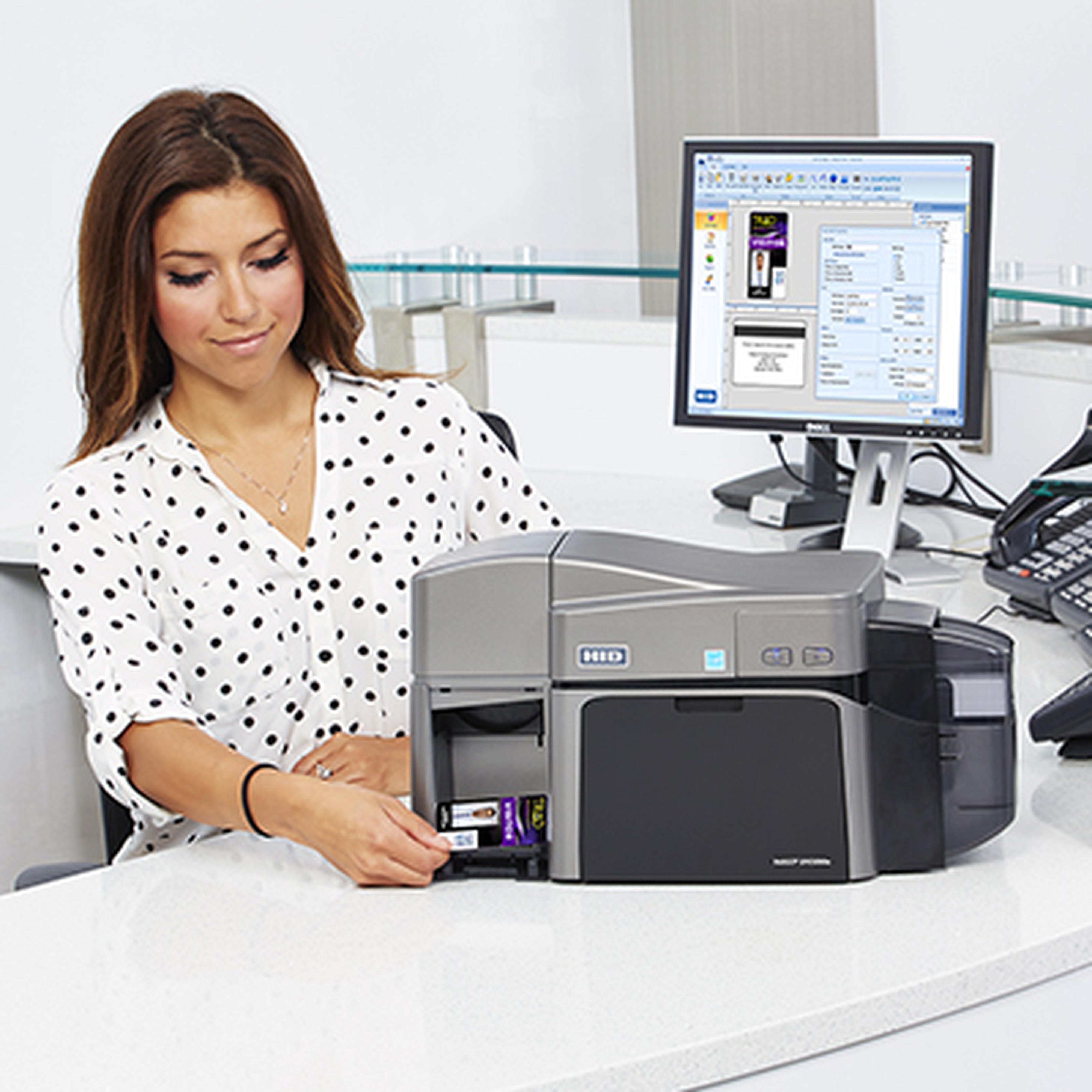 HID Fargo DTC1250e ID Card Printer HID Fargo DTC1250e ID Card Printer