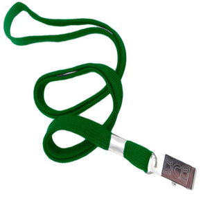 3/8" Tubular Lanyard With Metal Bulldog Clip - IDenticard.com