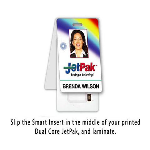 SMART Insert for Dual-Sided IDentiSMART ID Cards–V. Slot, CR80-CC Size