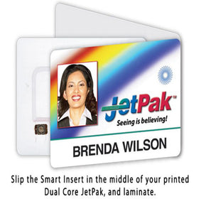 SMART Insert for Dual-Sided IDentiSMART ID Cards (No Slot) - IDenticard.com