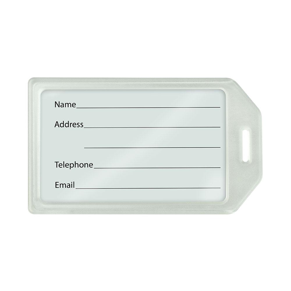 Rigid Plastic Luggage Travel Tag Holder Rigid Plastic Luggage Travel Tag Holder