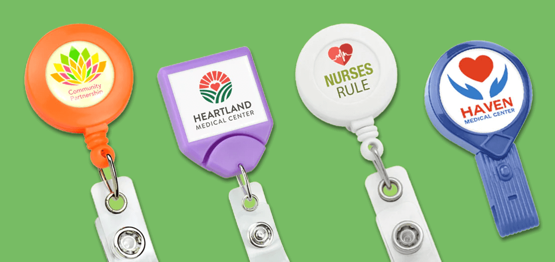 Personalized Nurse Badge Reel Name Tag Holder Custom 