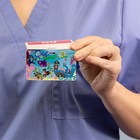 Pediatric Cards for Healthcare Providers, 25 Sea-Themed Cards