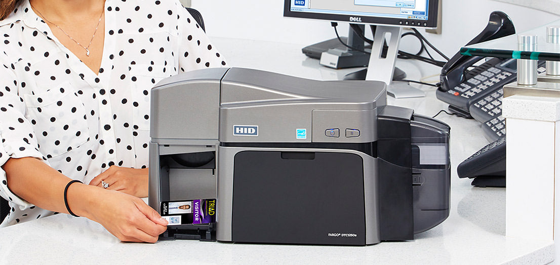 HID Fargo DTC5500LMX Dual-Sided ID Card Printer with Lamination