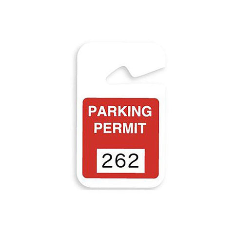 TEMPbadge® Plastic non-expiring parking permit (100/Pack)