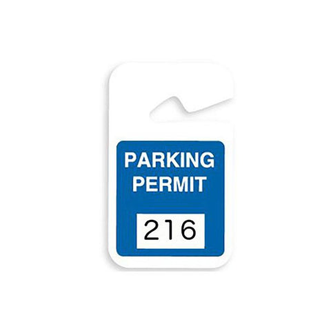 TEMPbadge® Plastic non-expiring parking permit (100/Pack)