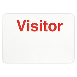 Non-Expiring Visitor Badge -  Adhesive, Hand-Writable (Pack of 1000) - IDenticard.com