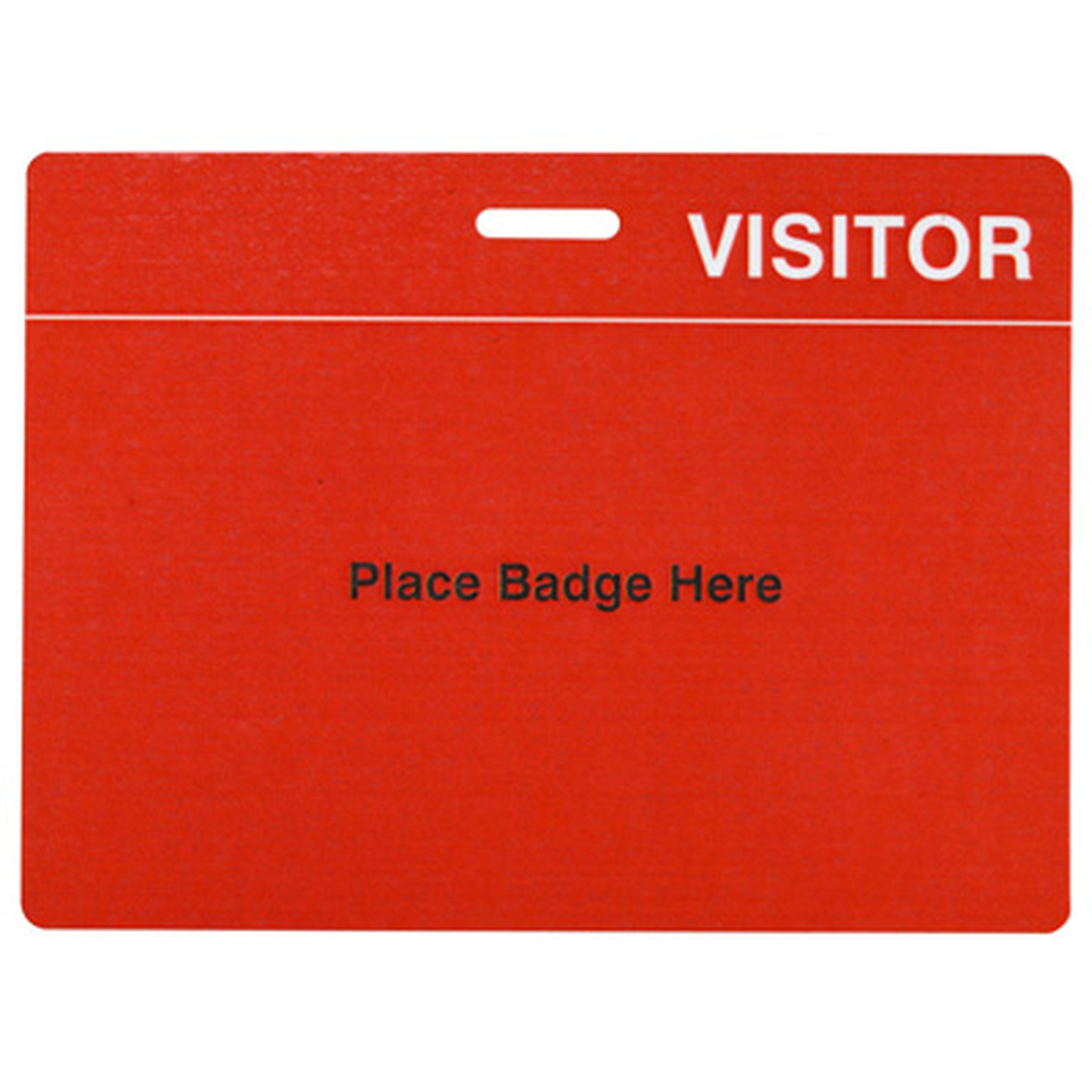 Reusable Visitor Passes with Clothing Friendly Badge Clip