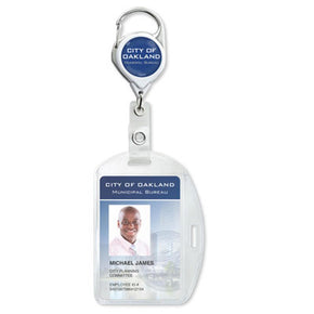 Vinyl Multi-Directional Badge Holder (2.13" x 3.38") - IDenticard.com