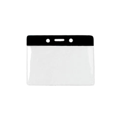 Flexible Badge Holder with Color Bar, Credit Card Size - IDenticard.com