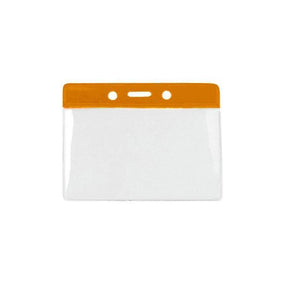 Frosted Rigid Plastic Horizontal Half Card ID Badge Holders - Hard Plastic  Easy Access Swipe Card Holders by Specialist ID