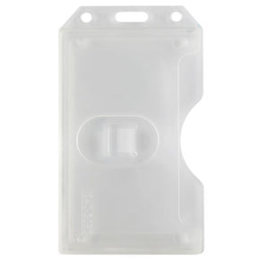 Clear Rigid Plastic Vertical 2-Sided Multi-Card Holder, 2.26" x 3.58" - IDenticard.com