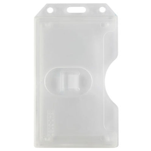 Clear Rigid Plastic Vertical 2-Sided Multi-Card Holder, 2.26