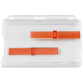 Rigid Card Holder and Dispenser with Extractor Slides, Credit Card Size - IDenticard.com