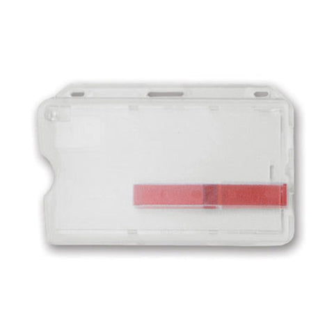 Rigid Card Holder and Dispenser with Extractor Slides, Credit Card Size