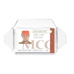 Clear Flexible Arm Band Badge Holder, Credit Card Size