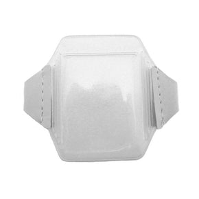 Clear Flexible Arm Band Badge Holder, Credit Card Size