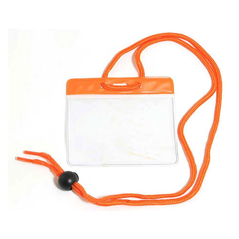 Flexible Badge Holder with Color Bar and Neck Cord
