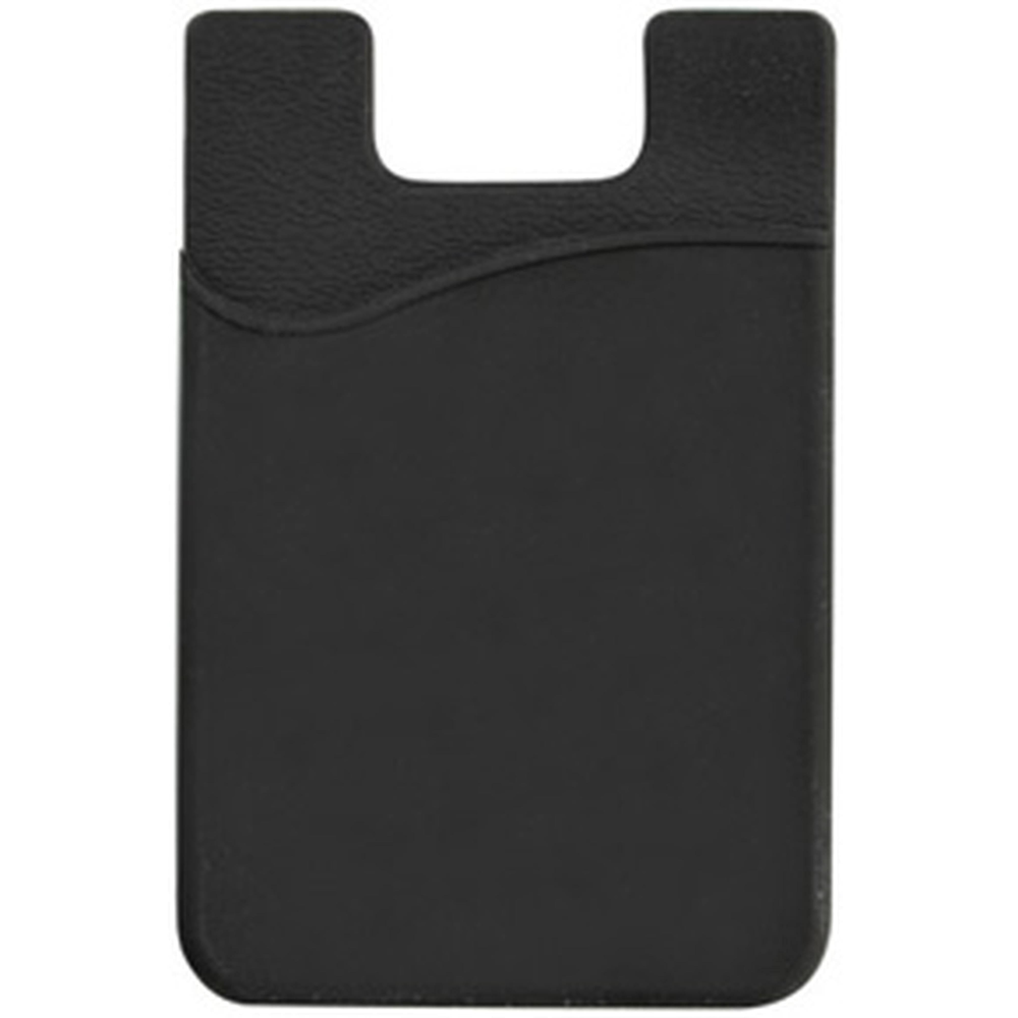 Silicone Cell Phone Wallet Black