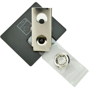 Square Black LogoClip™ - IDenticard.com