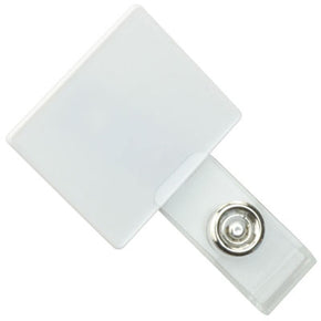 Square White LogoClip™ - IDenticard.com