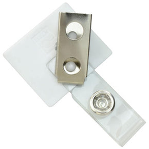 Square White LogoClip™ - IDenticard.com