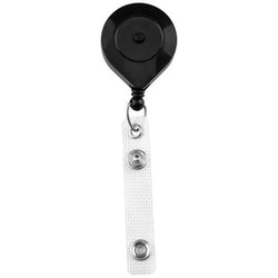 Black Badge Reel with Quick Lock And Release Button - IDenticard.com