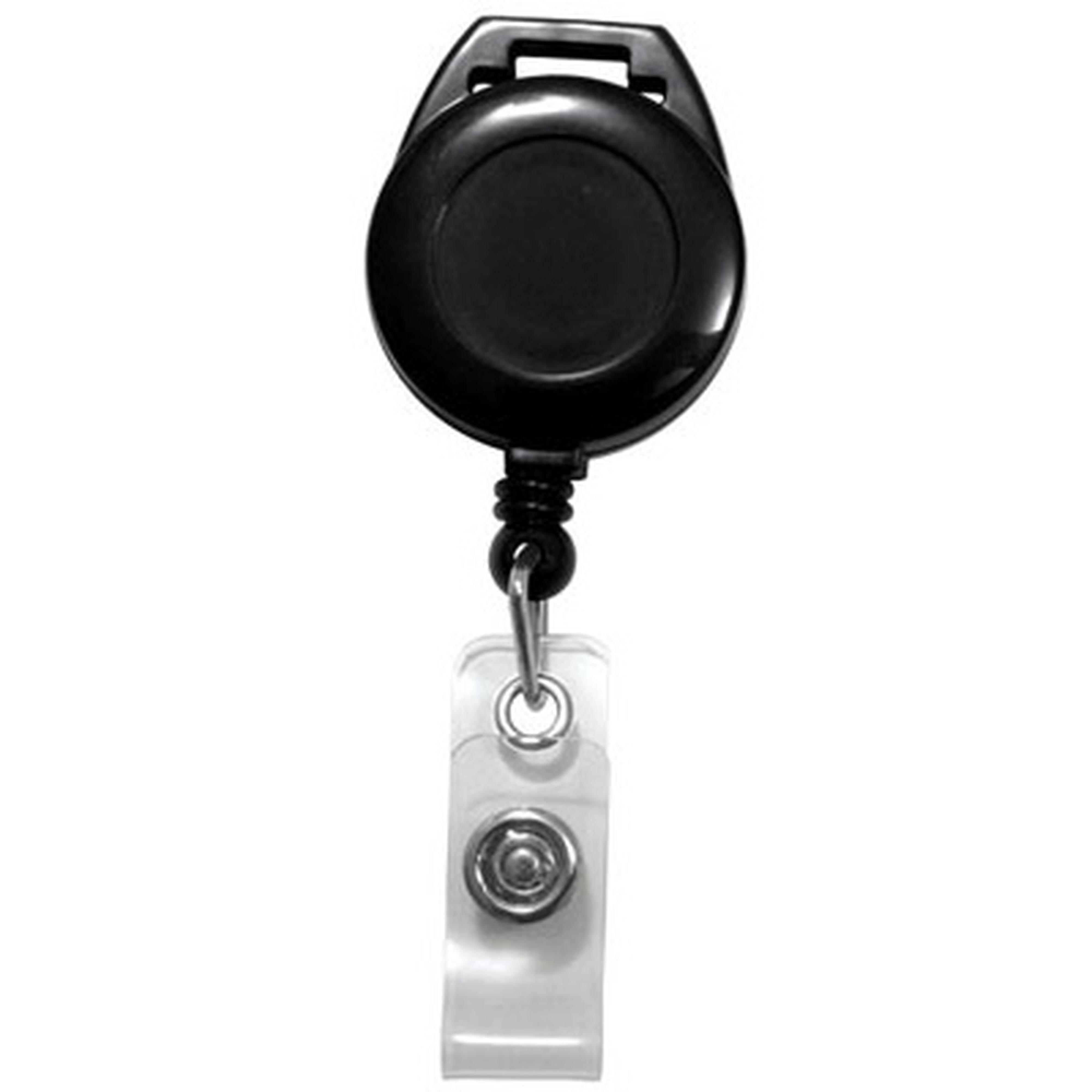 Slotted Retractable Badge Reel with Clear Vinyl Strap(34Cord)