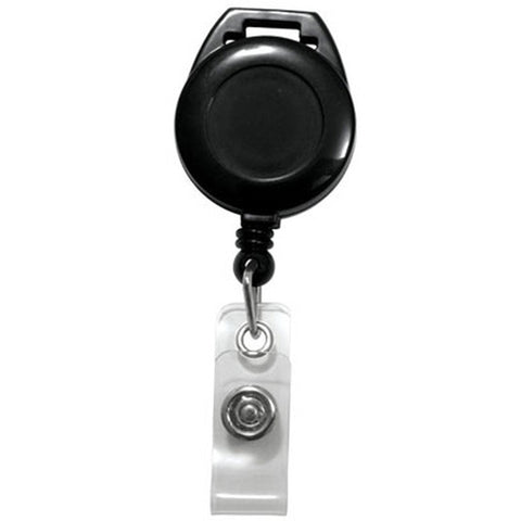 Slotted Retractable Badge Reel with Clear Vinyl Strap(34