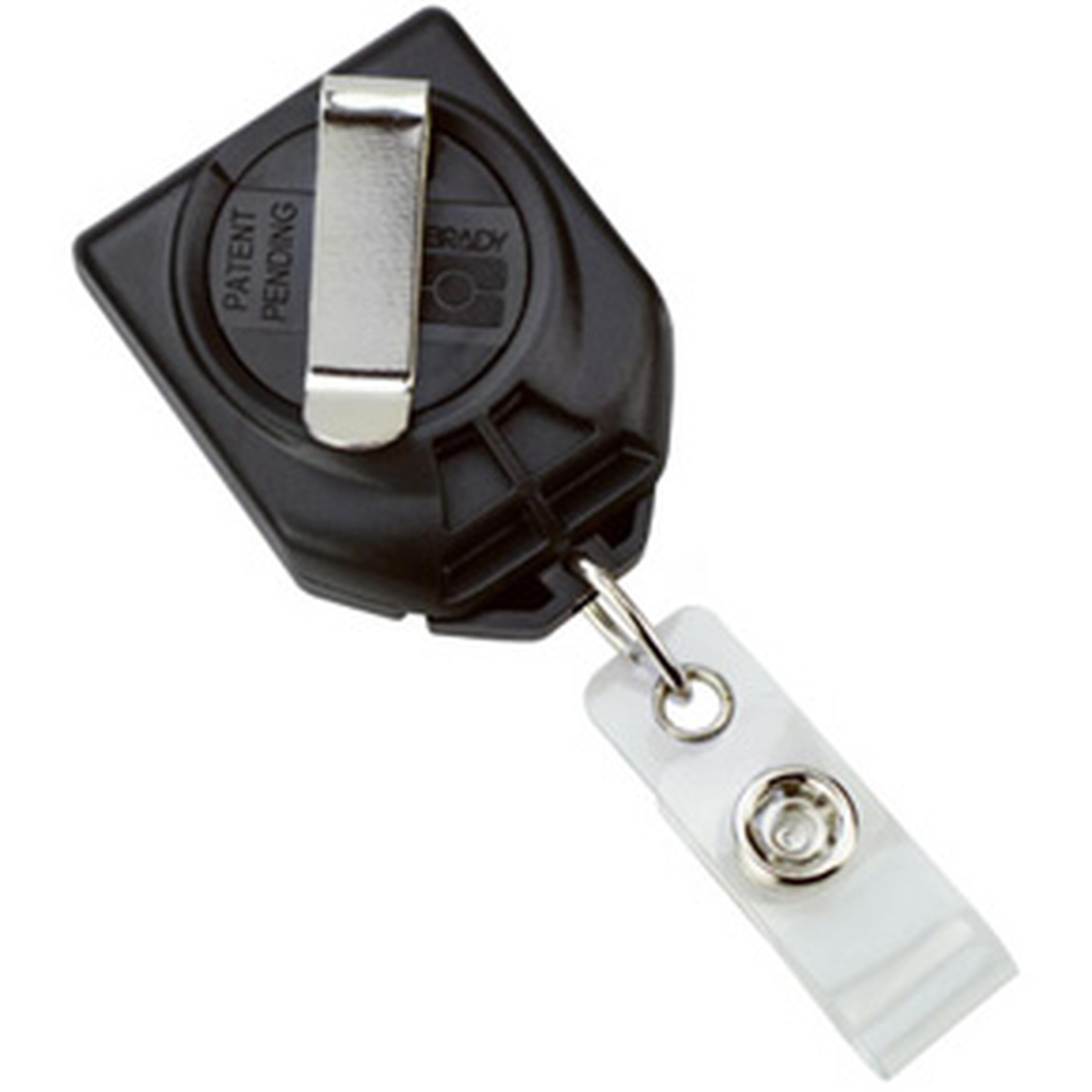 B∙Reel Twist-Free ID Retractable Badge Reel with Swivel Clip, Front Facing Watermelon