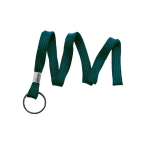 3/8" Tubular Lanyard with Black Oxidized End Fitting - IDenticard.com